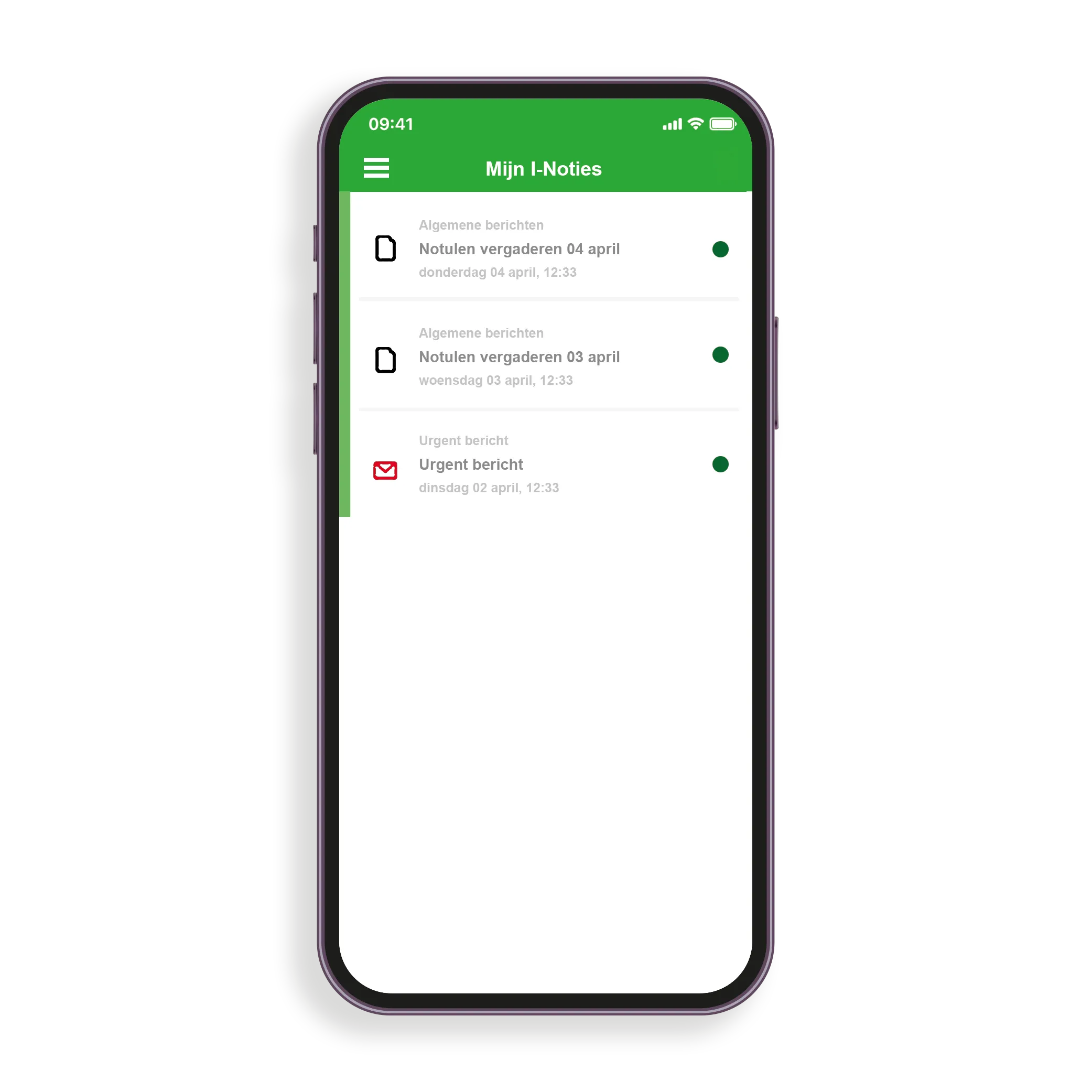 I-Noties app — dashboard voor raadsleden van de gemeente Rotterdam